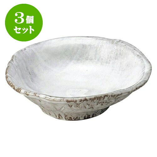 3個セット 和陶オープン 白刷毛目 6号中鉢 [ 17 x 5.3cm ] | 人気 おすすめ 食器 洋食器 業務用 飲食店 カフェ うつわ 器 おしゃれ かわいい ギフト プレゼント 誕生日 贈答品 食器セット 食器セット