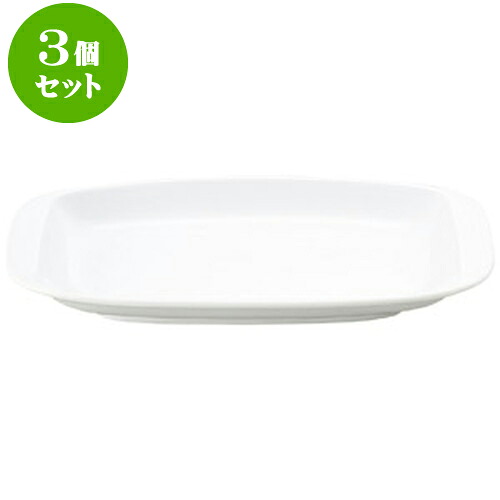 3個仕掛ける洋陶明けっ広げ 白玉渕 角10吋プラター [ 25.5 x 15.8 x 2.8糎 ] | 一般受け おすすめ 食器 洋食器 御役目用 飲食店 喫茶店 うつわ 器 今めかしい 愛くるしげ 差し上げ物 差し上げ物 生まれ落ちる日 差しあげる品 食器仕掛ける 食器仕掛ける