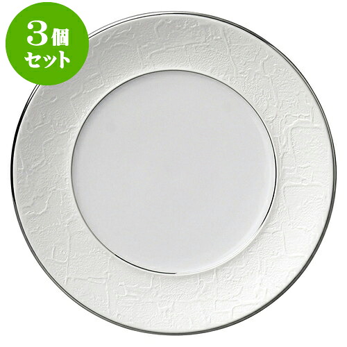 3個セット洋陶オープン バロック プラチナライン 21cmプレート [ 21 x 2cm ] | 人気 おすすめ 食器 洋食器 業務用 飲食店 カフェ うつわ 器 おしゃれ かわいい ギフト プレゼント 誕生日 贈答品 食器セット 食器セット 9,794円