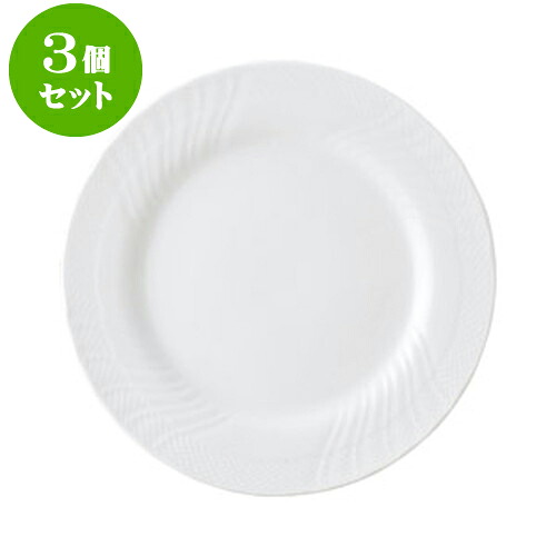 3個セット洋陶オープン ストリームホワイト 10吋ディナー [ 26 x 2.1cm ] | 人気 おすすめ 食器 洋食器 業務用 飲食店 カフェ うつわ 器 おしゃれ かわいい ギフト プレゼント 誕生日 贈答品 食器セット 食器セット