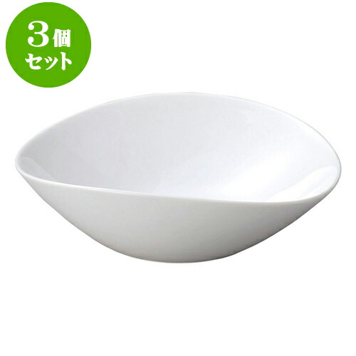 3個セット洋陶オープン ブランシェ 白楕円鉢L [ 24.8 x 23 x 7.5cm ] | 人気 おすすめ 食器 洋食器 業務用 飲食店 カフェ うつわ 器 おしゃれ かわいい ギフト プレゼント 誕生日 贈答品 食器セット 食器セット