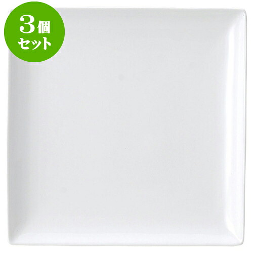 3個仕掛ける洋陶開けっ広げ ブランシェ 白 真四角27皿 [ 27.4 x 27.4 x 2.8糎 ] | 一般受け おすすめ 食器 洋食器 お役目用 飲食店 喫茶店 うつわ 器 今めかしい 可愛らしい 差し上げ物 差し上げ物 生まれ落ちる日 譲りわたす品 食器仕掛ける 食器仕掛ける