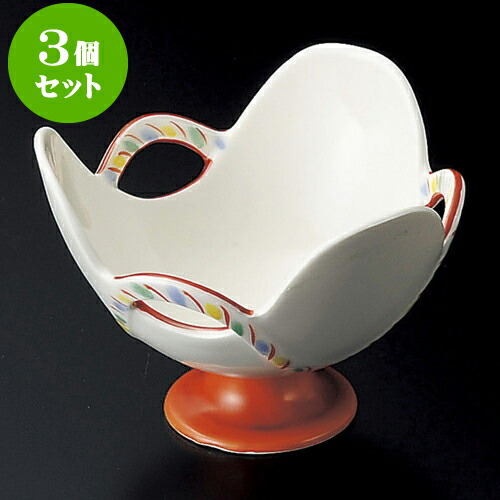 3個セット高台小鉢 三っ山三彩はごろも小鉢 [ 11.5 x 8.3cm ] | 小鉢 小 小さい 鉢 ボウル 万能 人気 おすすめ 食器 業務用 飲食店 カフェ うつわ 器 おしゃれ かわいい ギフト プレゼント内祝い 結婚祝い 誕生日 贈り物 贈答品 食器セット