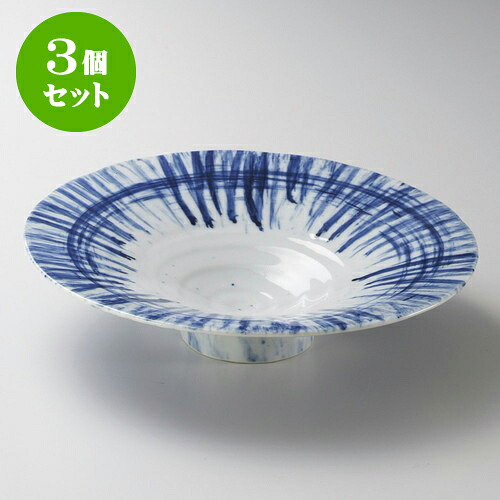 3個セット丸皿 ゴス荒刷目花型26cm平鉢 [ 22.5 x 22.5 x 5cm ] | 中皿 デザート皿 取り皿 人気 おすすめ 食器 業務用 飲食店 カフェ うつわ 器 おしゃれ かわいい ギフト プレゼント 引き出物 誕生日 贈り物 贈答品 食器セット｜せともの本舗 9,656円