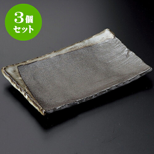3個セット焼物皿 柳ヶ瀬凛焼物皿 [ 22.1 x 14.2 x 2.4cm ] | 焼き物皿 ステーキ皿 サンマ 焼き魚 食器 業務用 飲食店 カフェ うつわ 器 おしゃれ かわいい お洒落 ギフト プレゼント 引き出物 内祝い 結婚祝い 誕生日 贈り物 贈答品 おすすめ 人気 食器セット｜せともの本舗 9,021円