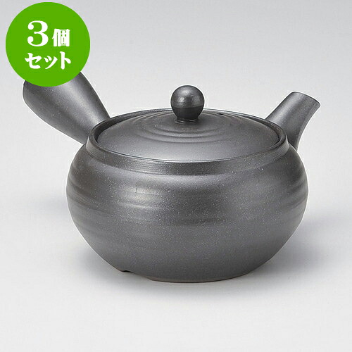 3個セット急須 万古急須2.0平形ようがん（底網）（萬古焼）11 x 8.5cm 350cc ] | ポット 急須 きゅうす 土瓶 お茶 一服 まったり 人気 おすすめ 食器 業務用 飲食店 カフェ うつわ 器 おしゃれ かわいい ギフト プレゼント 引き出物 誕生日 贈り物 贈答品 食器セット 9,910円