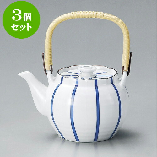 3個セット土瓶 一珍十草10号土瓶（有田焼） [ 17 x 14cm 1,800cc ] | ポット 急須 土瓶 お茶 大きい 一服 まったり 人気 おすすめ 食器 業務用 飲食店 カフェ うつわ 器 おしゃれ かわいい ギフト プレゼント 引き出物 誕生日 贈り物 贈答品 食器セット 26,499円