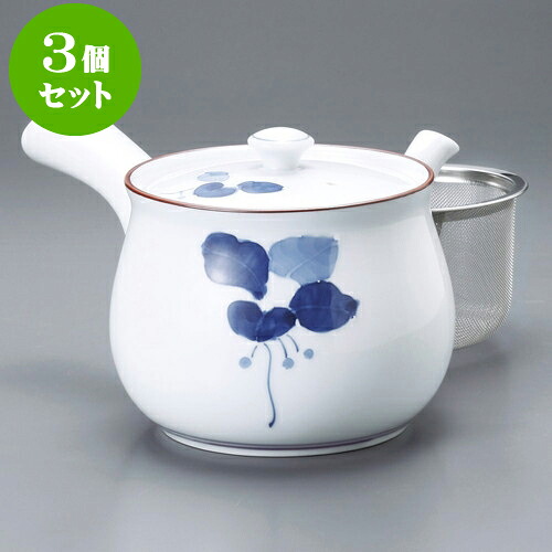 3個セット急須 まんりょう U付特大急須（有田焼）12 x 10.5cm 600cc ] | ポット 急須 きゅうす 土瓶 お茶 一服 まったり 人気 おすすめ 食器 業務用 飲食店 カフェ うつわ 器 おしゃれ かわいい ギフト プレゼント 引き出物 誕生日 贈り物 贈答品 食器セット