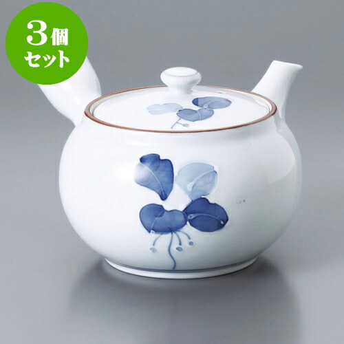 3個セット急須 まんりょう中急須（有田焼）11 x 8.5cm 400cc ] | ポット 急須 きゅうす 土瓶 お茶 一服 まったり 人気 おすすめ 食器 業務用 飲食店 カフェ うつわ 器 おしゃれ かわいい ギフト プレゼント 引き出物 誕生日 贈り物 贈答品 食器セット