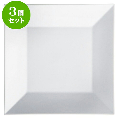 3個セットもだんコントラスト ヴィエー25cm正角皿 [ 25.8 x 2.5cm ] | 四角 スクエア スクエアー 角皿 パスタ 人気 おすすめ 食器 洋食器 業務用 飲食店 カフェ うつわ 器 おしゃれ かわいい ギフト プレゼント 引き出物 誕生日 贈り物 贈答品 食器セット｜せともの本舗