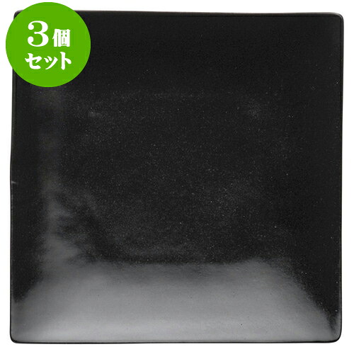 3個セットもだんコントラスト 黒釉正角6.0皿 [ 18 x 2.5cm ] | 四角 スクエア スクエアー 角皿 パスタ 人気 おすすめ 食器 洋食器 業務用 飲食店 カフェ うつわ 器 おしゃれ かわいい ギフト プレゼント 引き出物 誕生日 贈り物 贈答品 食器セット