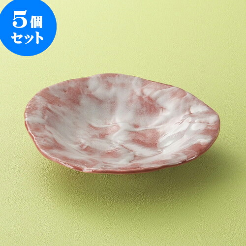 5個仕掛ける向付 赤彩花タタラ三足皿 [ 21 x 21 x 4.5糎 ] | 和食器 鉢 小鉢 どんぶり鉢 浅鉢 食べ物屋 泊まり 食器 お役目用 飲食店 喫茶店 うつわ 器 今めかしい 可愛らしい 差し上げ物 差し上げ物 内祝い 生まれ落ちる日 差し上げ物 譲りわたす品 おすすめ 食器仕掛ける