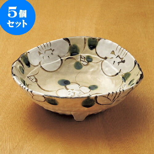 5個セット大鉢 格子花盛鉢 [ 26 x 24.5 x 7.5cm ] | 盛り鉢 盛鉢 万能 取り鉢 おすすめ 食器 業務用 飲食店 カフェ うつわ 器 おしゃれ かわいい お洒落 可愛い おしゃれ かわいい お洒落 可愛い 食器セット