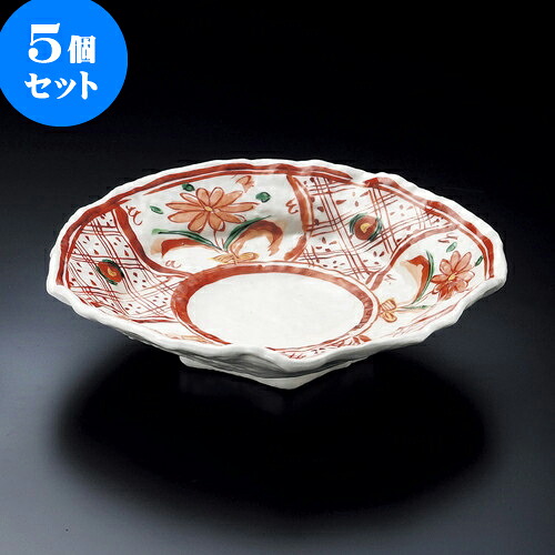 5個セット大鉢 赤絵間取9.0盛鉢 [ 27.5 x 27.5 x 7cm ] | 盛り鉢 盛鉢 万能 取り鉢 おすすめ 食器 業務用 飲食店 カフェ うつわ 器 おしゃれ かわいい お洒落 可愛い おしゃれ かわいい お洒落 可愛い 食器セット