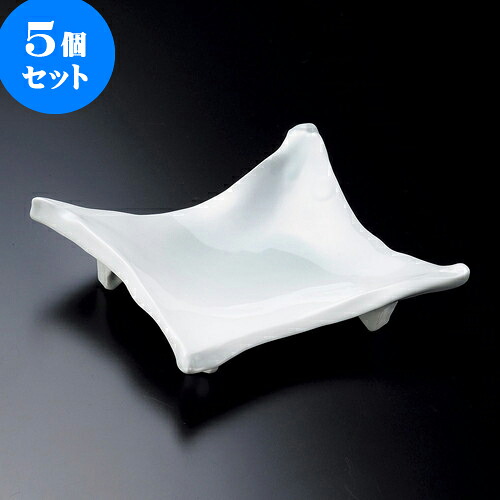 5個セット向付 強化青白磁ちぎり向付 [ 19.5 x 18 x 5cm ] | 和食器 鉢 小鉢 ボウル 浅鉢 料亭 ホテル 食器 業務用 飲食店 カフェ うつわ 器 おしゃれ かわいい ギフト プレゼント 内祝い 誕生日 贈り物 贈答品 おすすめ 食器セット