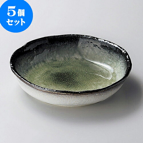 5個セット大鉢 御深井貫入6寸盛鉢 [ 19 x 4.3cm ] | 盛り鉢 盛鉢 万能 取り鉢 おすすめ 食器 業務用 飲食店 カフェ うつわ 器 おしゃれ かわいい お洒落 可愛い おしゃれ かわいい お洒落 可愛い 食器セット