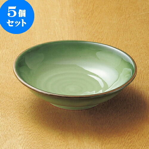 5個セット向付 緑彩向付 [ 15.7 x 4.3cm ] | 和食器 鉢 小鉢 ボウル 浅鉢 料亭 ホテル 食器 業務用 飲食店 カフェ うつわ 器 おしゃれ かわいい ギフト プレゼント 内祝い 誕生日 贈り物 贈答品 おすすめ 食器セット｜せともの本舗