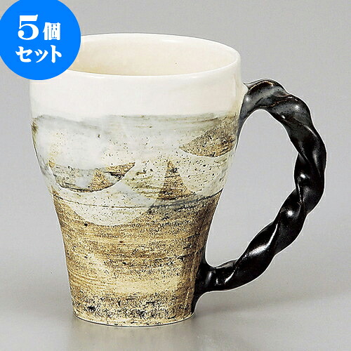 5個セット マグカップ 水墨彩白釉マグカップ [ 8.5 x 10.5cm 300cc ] | 人気 おすすめ 食器 洋食器 業務用 飲食店 カフェ うつわ 器 おしゃれ かわいい ギフト プレゼント 誕生日 贈答品 食器セット 食器セット