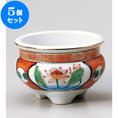 １着でも送料無料 香炉 お盆 仏壇 仏具 10cm X 14 錦4 5コーロー 神仏器 5個セット お彼岸 佛具 手元供養 お供え お坊さん 盆 仏前 仏様 お墓 お寺 供養 迎え火 Www Dgb Gov Bf