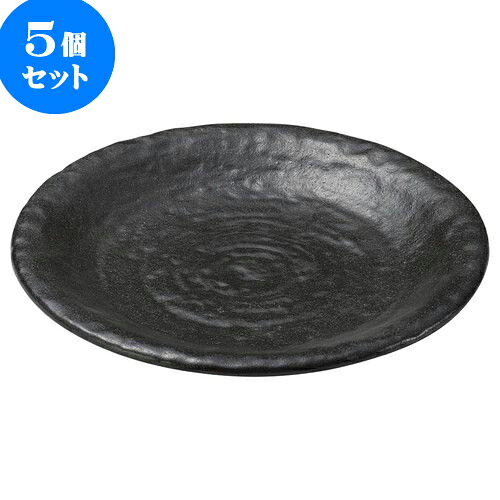 5個セット 和陶オープン 黒つゆ 8.0皿 [ 25.5 x 3.5cm ] | 大きい お皿 大皿 盛り皿 盛皿 人気 おすすめ パスタ皿 パーティー 食器 業務用 飲食店 カフェ うつわ 器 ギフト プレゼント誕生日 贈り物 贈答品 おしゃれ かわいい 食器セット｜せともの本舗