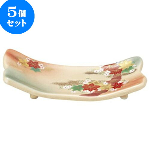 5個セット 和陶オープン 錦春秋 焼物皿 [ 23 x 11 x 3.7cm ] | 人気 おすすめ 食器 洋食器 業務用 飲食店 カフェ うつわ 器 おしゃれ かわいい ギフト プレゼント 誕生日 贈答品 食器セット 食器セット｜せともの本舗
