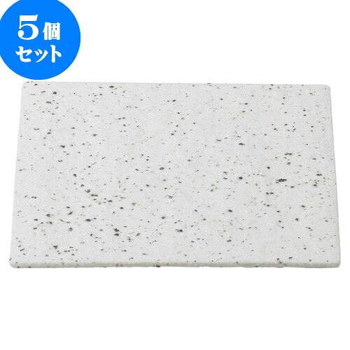 5個セット 和陶オープン 岩肌シリーズ 正角20cm皿（白御影） [ 20.5 x 20.5 x 1.2cm ] | 角 角皿 スクエア 食器 業務用 飲食店 カフェ うつわ 器 おしゃれ かわいい ギフト プレゼント 引き出物 内祝い 結婚祝い 誕生日 贈り物 贈答品 おすすめ 食器セット