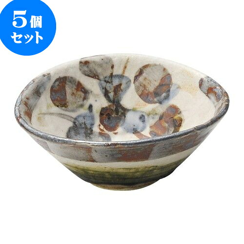 5個セット 和陶オープン 鼡志野かぶ たわみ小鉢 [ 14 x 11.5 x 6cm ] | 中鉢 盛鉢 取り鉢 ボウル 中 おすすめ 人気 食器 業務用 飲食店 カフェ うつわ 器 おしゃれ かわいい お洒落 ギフト プレゼント 引き出物 内祝い 結婚祝い 誕生日 贈り物 贈答品 食器セット