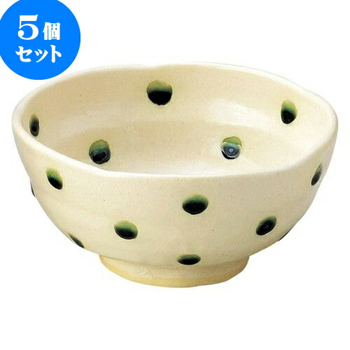 5個セット 和陶オープン ドット志野 丸鉢（中） [ 15.8 x 7.5cm ] | 中鉢 盛鉢 取り鉢 ボウル 中 おすすめ 人気 食器 業務用 飲食店 カフェ うつわ 器 おしゃれ かわいい お洒落 ギフト プレゼント 引き出物 内祝い 結婚祝い 誕生日 贈り物 贈答品 食器セット｜せともの本舗 15,034円