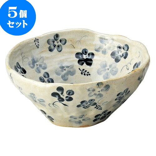 5個仕掛ける 和陶明けっ広げ 藍の花 盛鉢（中）青 [ 18.5 x 8糎 ] | 一般受け おすすめ 食器 洋食器 御役目用 飲食店 喫茶店 うつわ 器 今めかしい 愛くるしげ 差し上げ物 差し上げ物 生まれ落ちる日 差しあげる品 食器仕掛ける 食器仕掛ける