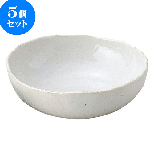 5個セット 和陶オープン 無地白釉 7.0深鉢 [ 21 x 7cm ] | 人気 おすすめ 食器 洋食器 業務用 飲食店 カフェ うつわ 器 おしゃれ かわいい ギフト プレゼント 誕生日 贈答品 食器セット 食器セット