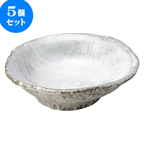 5個セット 和陶オープン 白刷毛目 6号中鉢 [ 17 x 5.3cm ] | 人気 おすすめ 食器 洋食器 業務用 飲食店 カフェ うつわ 器 おしゃれ かわいい ギフト プレゼント 誕生日 贈答品 食器セット 食器セット
