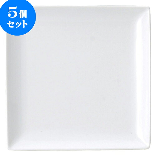 5個仕掛ける 洋陶開けっ広げ ブランシェ 白 真四角22皿 [ 21.8 x 21.8 x 2.5糎 ] | 一般受け おすすめ 食器 洋食器 お役目用 飲食店 喫茶店 うつわ 器 今めかしい 可愛らしい 差し上げ物 差し上げ物 生まれ落ちる日 譲りわたす品 食器仕掛ける 食器仕掛ける