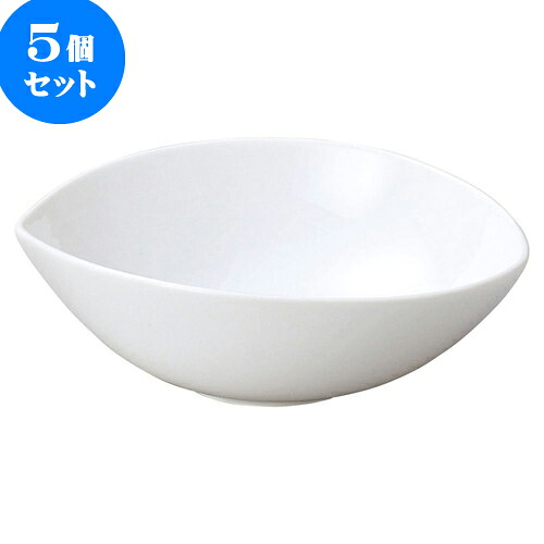 5個セット 洋陶オープン ブランシェ 白ゆらぎ ボール L [ 21.5 x 18.5 x 7.5cm ] | 人気 おすすめ 食器 洋食器 業務用 飲食店 カフェ うつわ 器 おしゃれ かわいい ギフト プレゼント 誕生日 贈答品 食器セット 食器セット