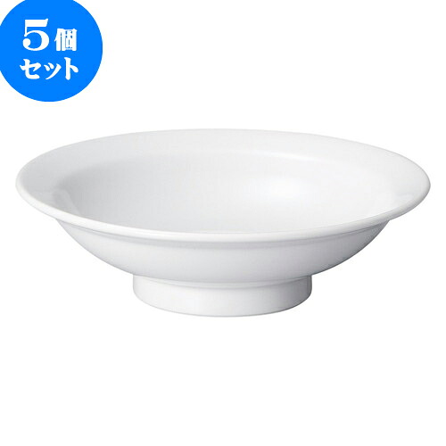 5個セット 中華オープン 白中華 6.0丸高台皿 [ 18.6 x 5.5cm ] | 人気 おすすめ 食器 洋食器 業務用 飲食店 カフェ うつわ 器 おしゃれ かわいい ギフト プレゼント 誕生日 贈答品 食器セット 食器セット