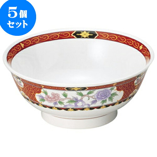 5個セット 中華オープン 紅花祥 6.5高台丼 [ 20 x 8.3cm ・ 1,200cc ] | 人気 おすすめ 食器 洋食器 業務用 飲食店 カフェ うつわ 器 おしゃれ かわいい ギフト プレゼント 誕生日 贈答品 食器セット 食器セット