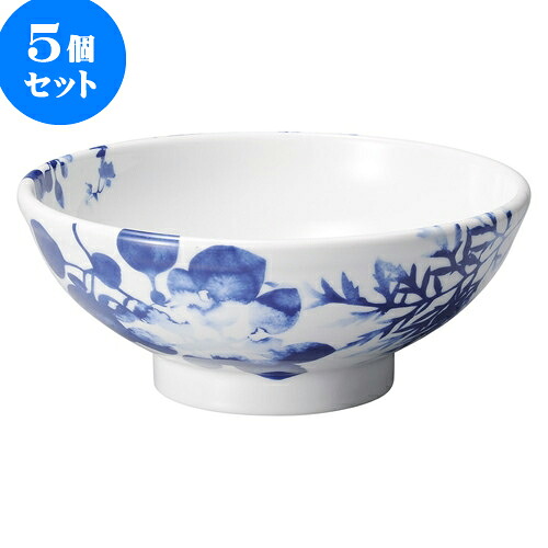 5個セット 中華オープン フローラル 玉高台6.8丼 [ 21 x 8.5cm ] | 丼 丼ぶり どんぶり ラーメン チャーハン 人気 おすすめ 食器 中華 飯店 中華食器 業務用 飲食店 カフェ うつわ 器 おしゃれ かわいい ギフト プレゼント 引き出物 誕生日 贈り物 贈答品 食器セット