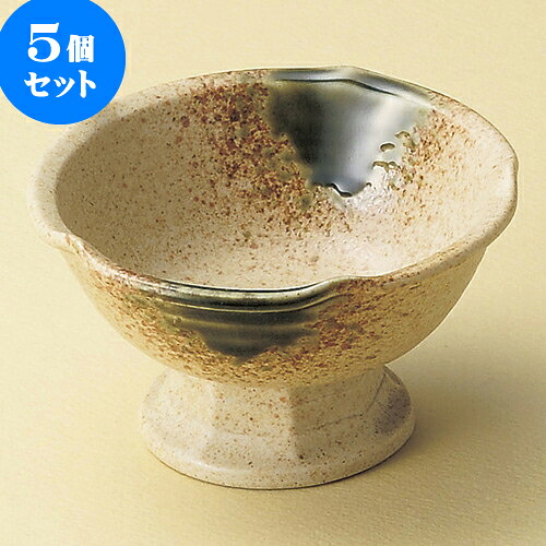5個セット高台小鉢 伊賀風織部梅型高台小鉢（大） [ 12 x 7cm ] | 小鉢 小 小さい 鉢 ボウル 万能 人気 おすすめ 食器 業務用 飲食店 カフェ うつわ 器 おしゃれ かわいい ギフト プレゼント内祝い 結婚祝い 誕生日 贈り物 贈答品 食器セット