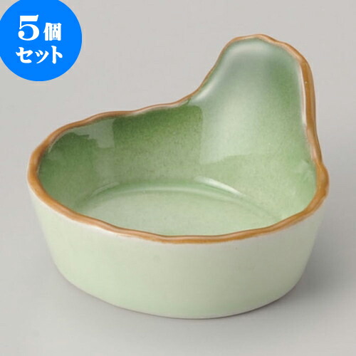 5個セット珍味 緑彩手桶型珍味 [ 8 x 7.8 x 4.7cm ] | 珍味 小付け 小鉢 小皿 お漬物 薬味入れ おすすめ 人気 食器 業務用 飲食店 カフェ うつわ 器 おしゃれ かわいい お洒落 可愛い ギフト プレゼント 引き出物 内祝い 結婚祝い 誕生日 贈り物 贈答品 食器セット