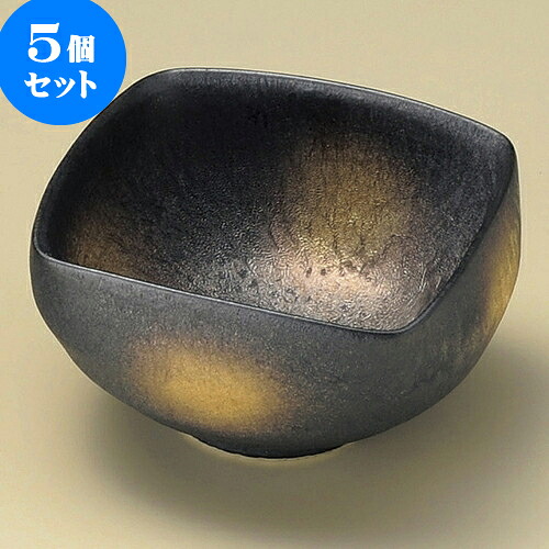 5個仕掛ける小鉢 黒ゆずたま物金彩四方なぶり小鉢（有田焼） [ 11.5 x 11.5 x 6糎 ] | 小鉢 小 たわい無い 鉢 どんぶり鉢 全能 一般受け おすすめ 食器 御役目用 飲食店 喫茶店 うつわ 器 今めかしい 愛くるしげ 差し上げ物 差し上げ物内祝い 一緒になる祝賀会 生まれ落ちる日 差し上げ物 差しあげる品 食器仕掛ける