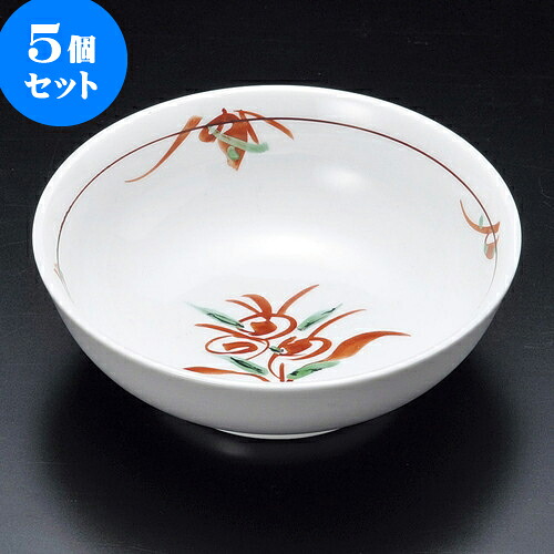 5個セット松花堂 手描き赤絵花丸小鉢 [ 11.3 x 3.7cm ] | 弁当 小鉢 豆皿 幕ノ内 人気 おすすめ 食器 業務用 飲食店 カフェ うつわ 器 おしゃれ かわいい ギフト プレゼント 引き出物 誕生日 贈り物 贈答品 食器セット｜せともの本舗