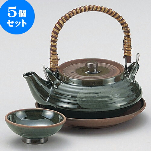 5個セット土瓶むし オリベ平型土瓶むし [ 240 ] | 土瓶蒸し 土瓶むし 松茸 マツタケ 料亭 人気 おすすめ 食器 業務用 飲食店 カフェ うつわ 器 おしゃれ かわいい ギフト プレゼント 誕生日 贈り物 贈答品 食器セット