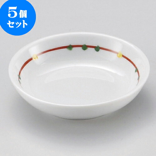 5個セット 小皿 赤絵駒筋小皿 [ 9.5 x 2.4cm ] | 小皿 取り皿 人気 おすすめ 食器 業務用 飲食店 小さいお皿 カフェ うつわ 器 おしゃれ かわいい ギフト プレゼント 引き出物 誕生日 贈り物 贈答品 SNS 便利 内祝い 開店祝 普段使い 引っ越し祝い 食器セット