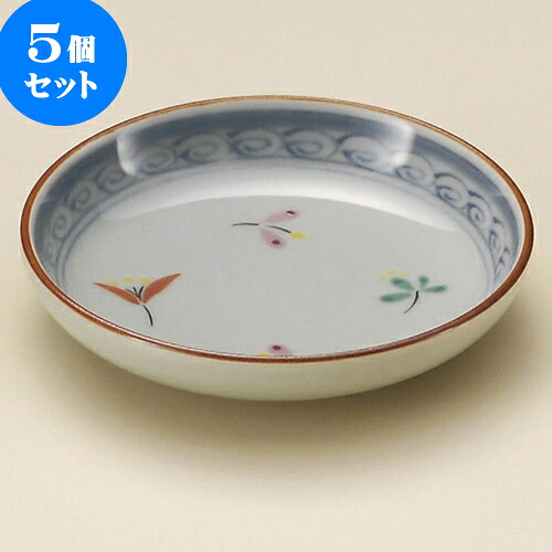 5個セット 小皿 花小紋小皿（有田焼） [ 9.7 x 2.2cm ] | 小皿 取り皿 人気 おすすめ 食器 業務用 飲食店 小さいお皿 カフェ うつわ 器 おしゃれ かわいい ギフト プレゼント 引き出物 誕生日 贈り物 贈答品 SNS 便利 内祝い 開店祝 普段使い 引っ越し祝い 食器セット