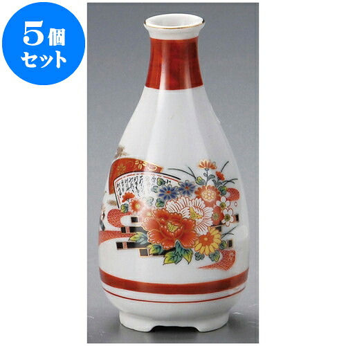 5個セット 酒器 花イカダ九谷徳利 [ 6.4 x 14.5cm 250cc ] | 徳利 熱燗 冷酒 お酒 日本酒 バー bar 晩酌 人気 おすすめ 食器 業務用 飲食店 カフェ うつわ 器 おしゃれ かわいい ギフト プレゼント 引き出物 誕生日 贈り物 贈答品 食器セット