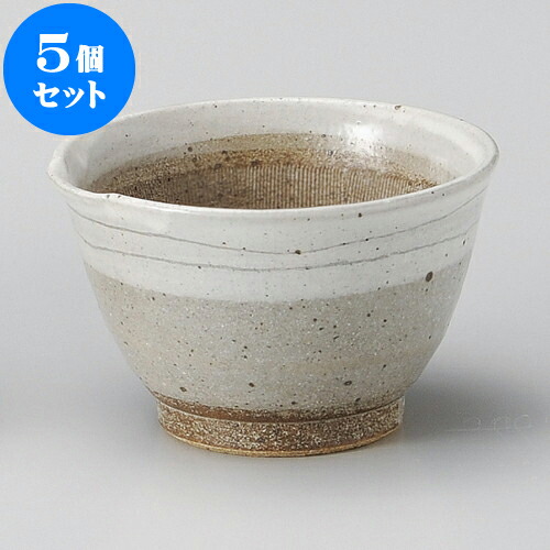 5個セット すり鉢 粉引線かき4.2麦トロ鉢 [ 12.8 x 12.4 x 8cm ] | 人気 おすすめ 食器 洋食器 業務用 飲食店 カフェ うつわ 器 おしゃれ かわいい ギフト プレゼント 誕生日 贈答品 食器セット 食器セット｜せともの本舗