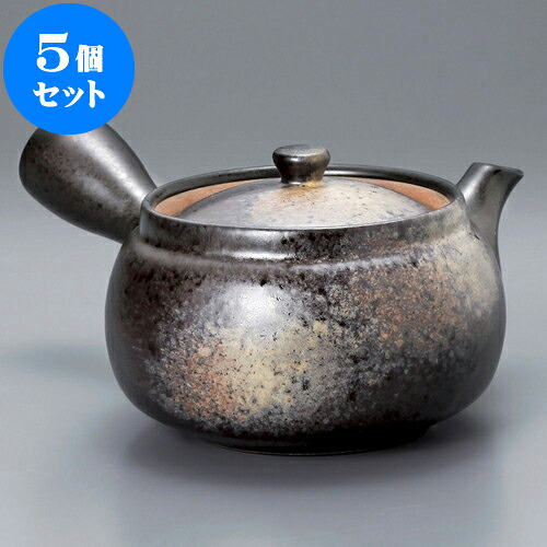 5個セット 急須 黒備前風帯アミ急須350cc ] | ポット 急須 きゅうす 土瓶 お茶 一服 まったり 人気 おすすめ 食器 業務用 飲食店 カフェ うつわ 器 おしゃれ かわいい ギフト プレゼント 引き出物 誕生日 贈り物 贈答品 食器セット 10,382円