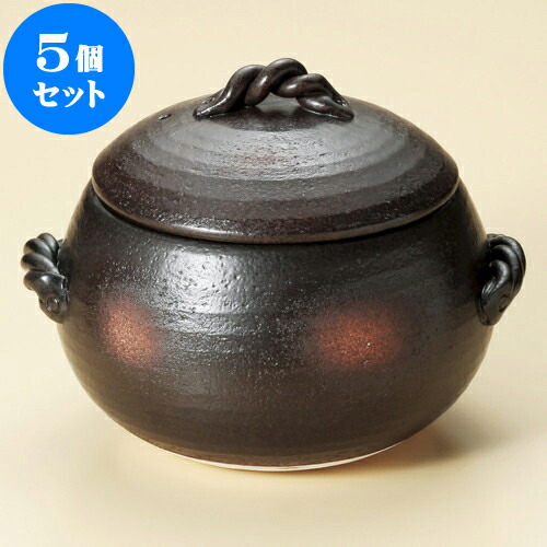 5個仕掛ける ごはん鍋 黒丸ごはん鍋（大） 7合炊（萬古焼） [ 28 x 24 x 21糎 身14.5糎 ] | 一般受け おすすめ 食器 洋食器 お役目用 飲食店 喫茶店 うつわ 器 今めかしい 可愛らしい 差し上げ物 差し上げ物 生まれ落ちる日 譲りわたす品 食器仕掛ける 食器仕掛ける