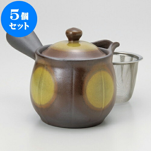 5個仕掛ける 急須 未来永劫急須2.0未来時制型黄（カゴ網付）（萬古焼）9 x 10.5糎 400竓 ] | ポット 急須 きゅうす 土瓶 茶の葉 薬の１回分 まったり 一般受け おすすめ 食器 御役目用 飲食店 喫茶店 うつわ 器 今めかしい 愛くるしげ 差し上げ物 差し上げ物 差し上げ物 生まれ落ちる日 差し上げ物 差しあげる品 食器仕掛ける