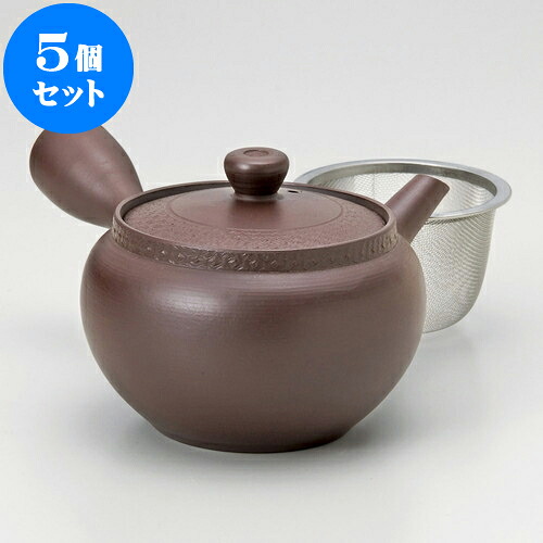 5個仕掛ける 急須 未来永劫急須1.5肩ビリ（カゴ網付）（萬古焼）250竓 ] | ポット 急須 きゅうす 土瓶 茶の葉 薬の１回分 まったり 一般受け おすすめ 食器 御役目用 飲食店 喫茶店 うつわ 器 今めかしい 愛くるしげ 差し上げ物 差し上げ物 差し上げ物 生まれ落ちる日 差し上げ物 差しあげる品 食器仕掛ける