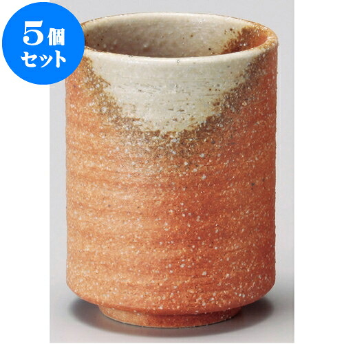 5個セット 長湯呑 きなり切立湯呑（大）（信楽焼） [ 7.5 x 10cm 290cc ] | ゆのみ 湯呑 湯飲み 一服 お茶 人気 おすすめ 食器 業務用 飲食店 カフェ ペア うつわ 器 おしゃれ かわいい ギフト プレゼント 引き出物 誕生日 贈り物 贈答品 食器セット